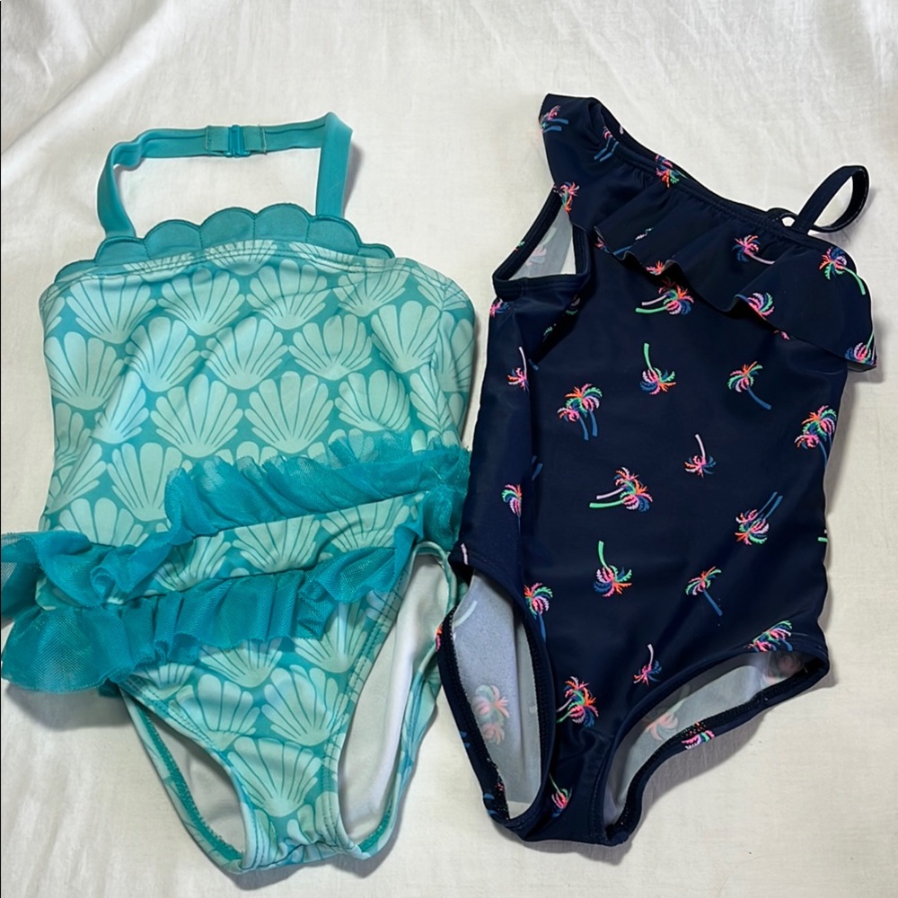 3T Gymboree and Oshkosh Swimsuits in Teal and Navy